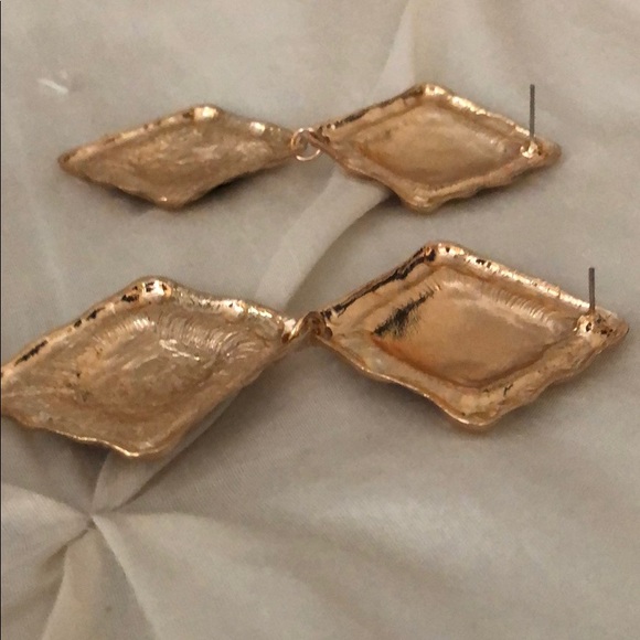 Earrings multicolor rhombs NWOT - Picture 4 of 5